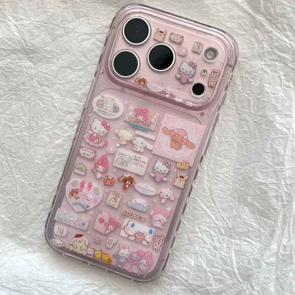 Capinha de celular TPU Antichoque com Corrente para iPhone