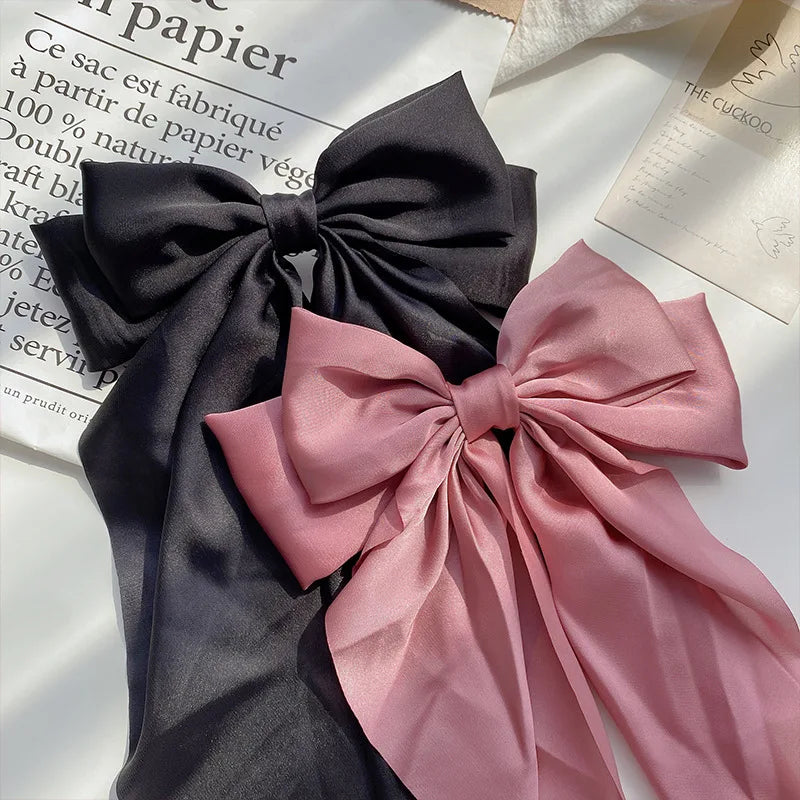 Monocromático Clip de cabelo , Grande Bowknot Presilhas