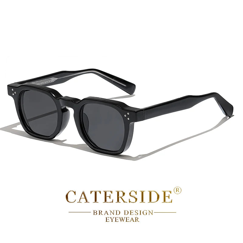 Óculos de Sol CATERSIDE Fashion Masculinos com Armação Pequena Quadrada