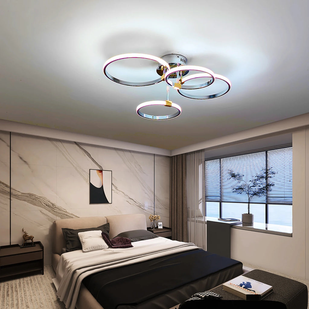 Lustre de teto moderno de led para sala de estar