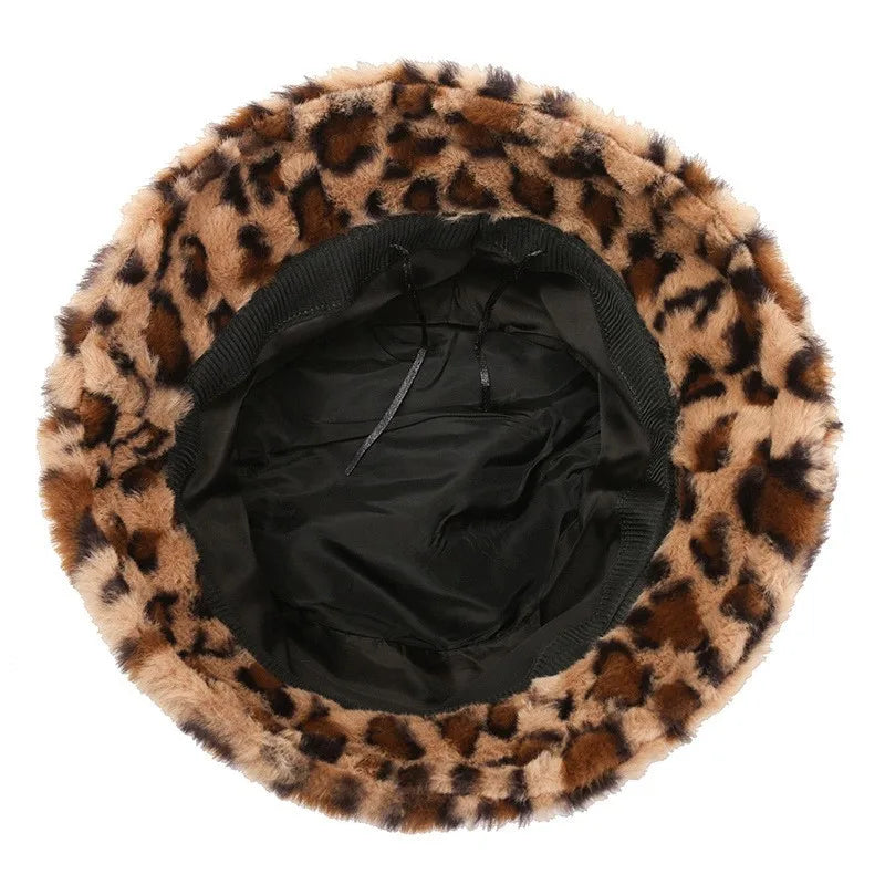 Chapéu Bucket Estiloso com Estampa de Leopardo feminino