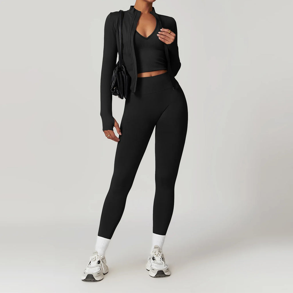 2/3/4 pçs conjunto de yoga roupas de ginásio roupas esportivas sem costura leggings