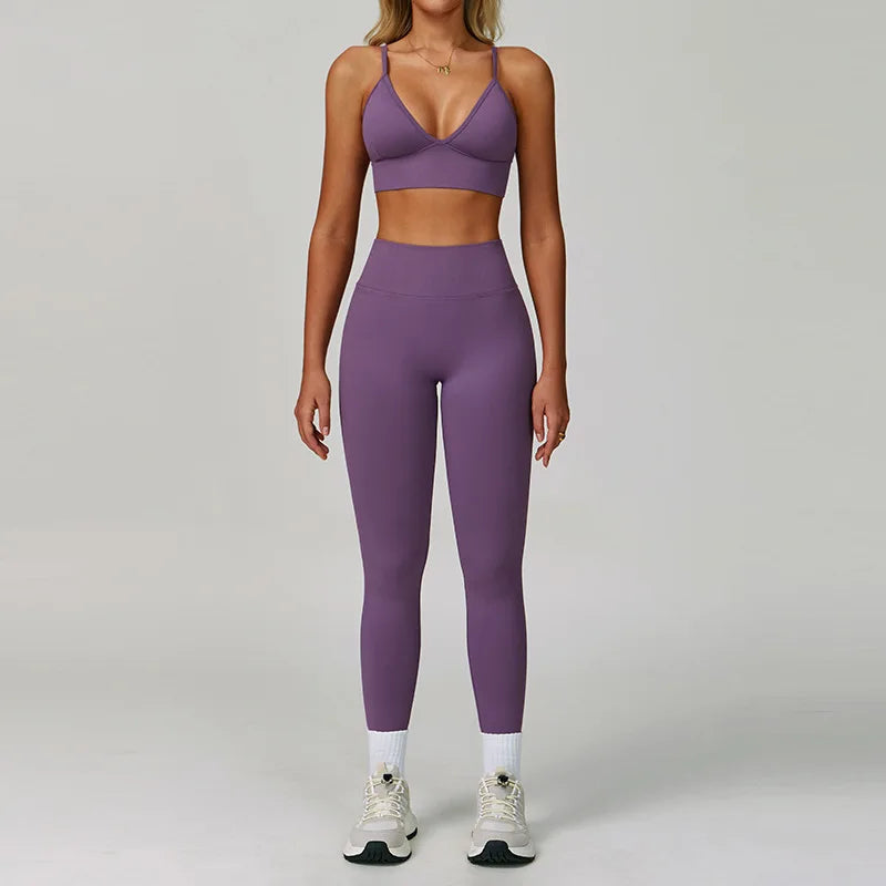 2/3 pçs conjunto de yoga e treino