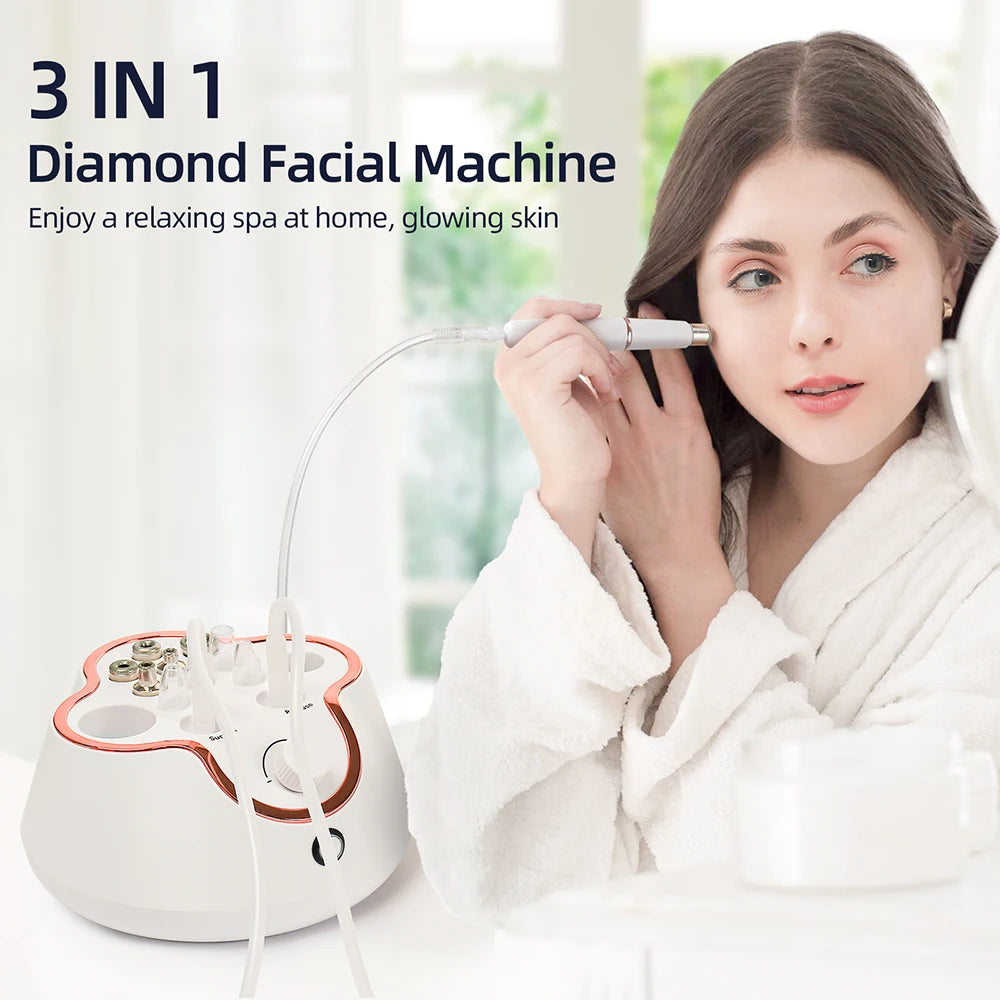 Foreverlily-Diamante Facial Peeling Máquina Uso Doméstico Profissional Microdermoabrasão Nano Spray De Água