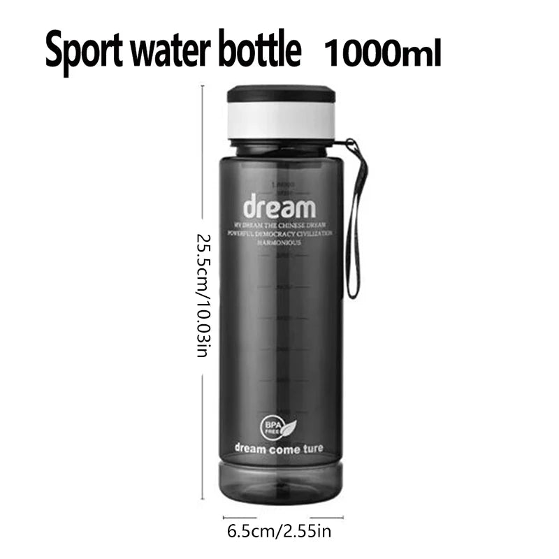 Garrafa de água portáteis esportivas, 1000ml