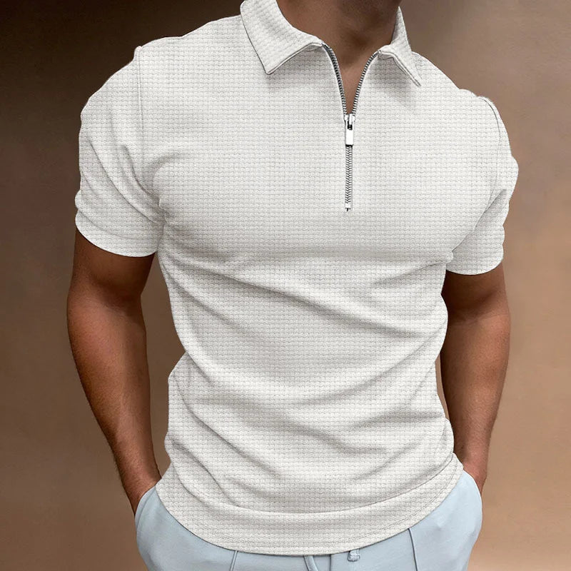 Camisa Polo Masculina com Zíper
