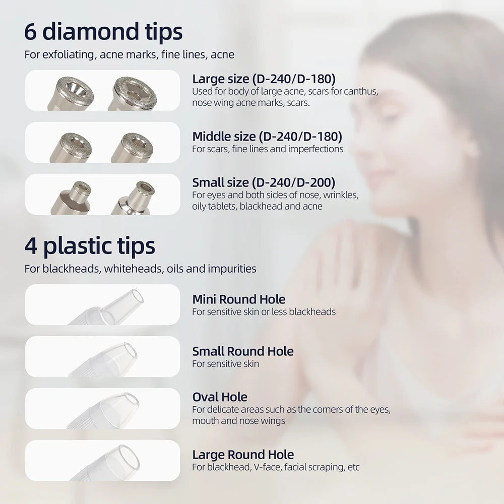 Foreverlily-Diamante Facial Peeling Máquina Uso Doméstico Profissional Microdermoabrasão Nano Spray De Água
