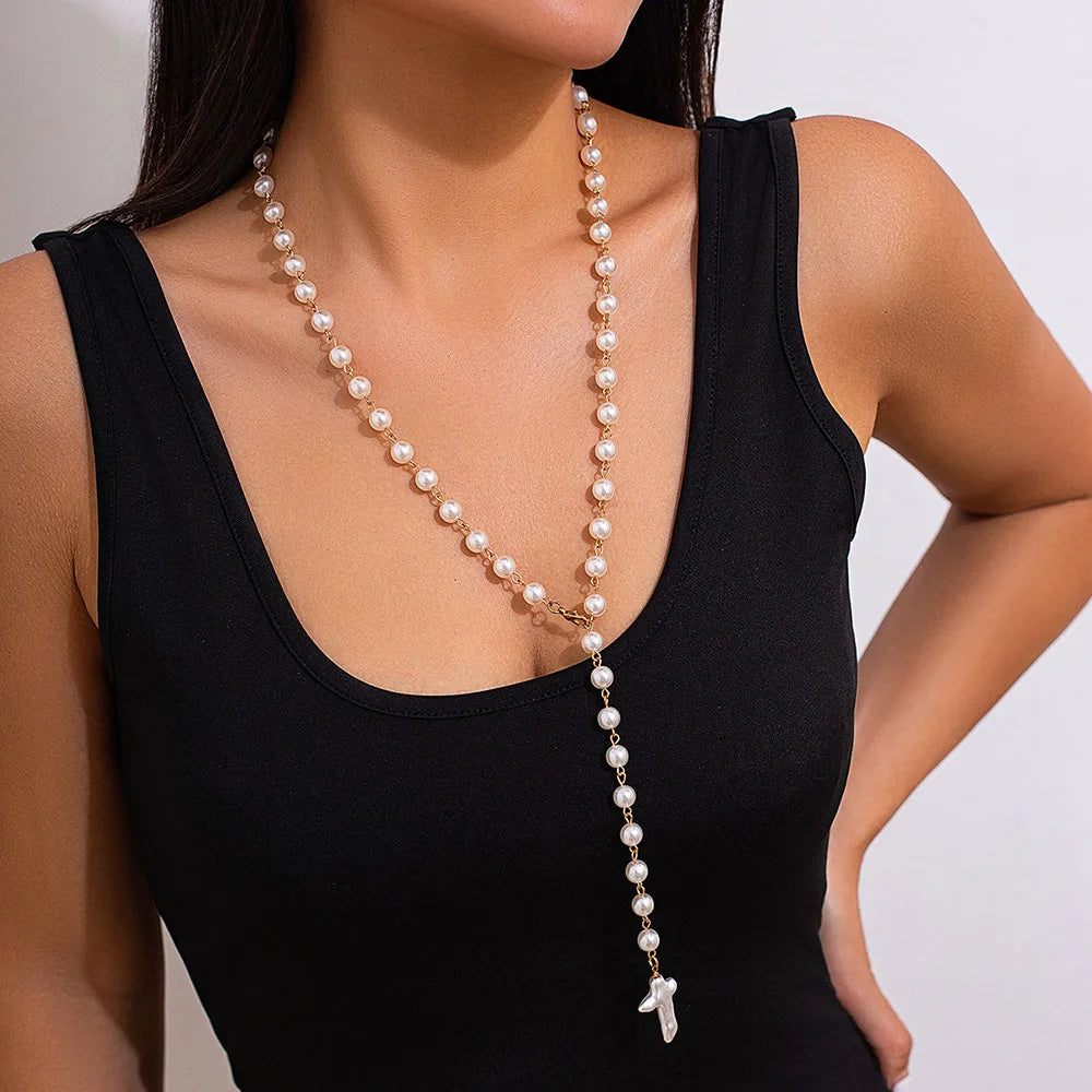 Elegante jóias concha coração pingente colar
