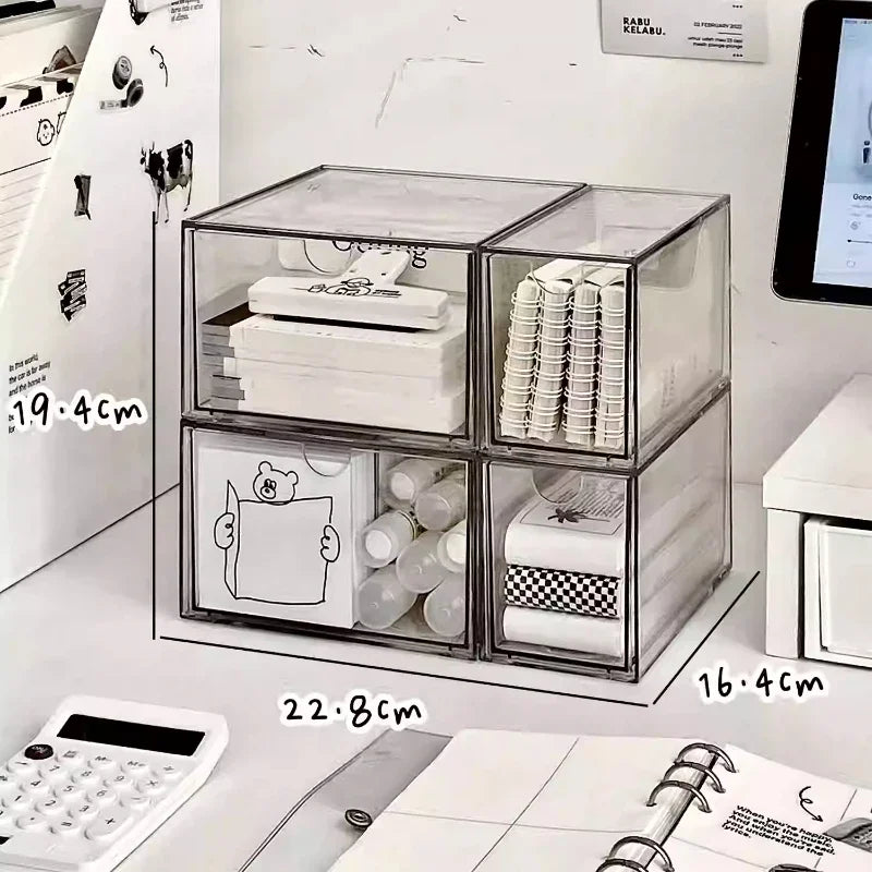 Gaveta-tipo caixa de armazenamento de artigos diversos organizador desktop