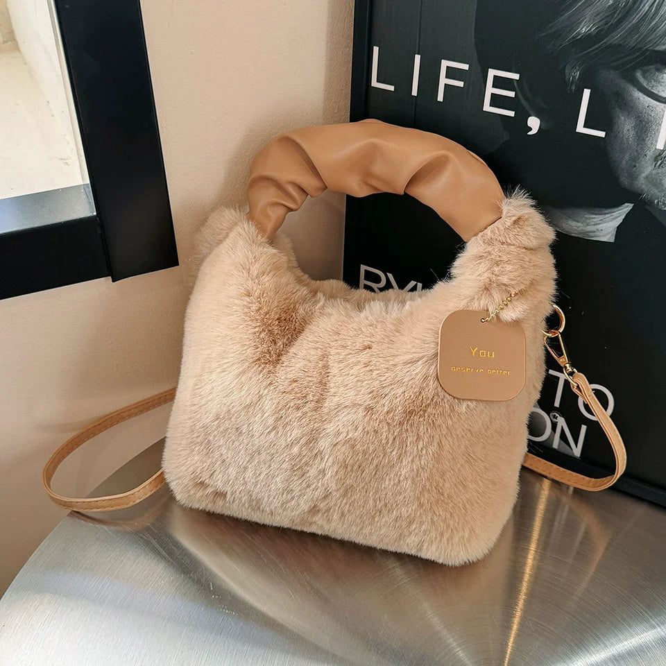 bolsas de pelúcia alça franzida pequena