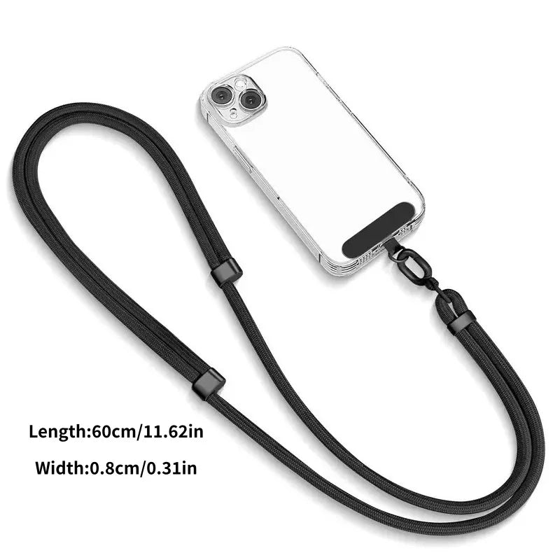 Cordão universal para telefone, colar crossbody, alça ajustável para iphone