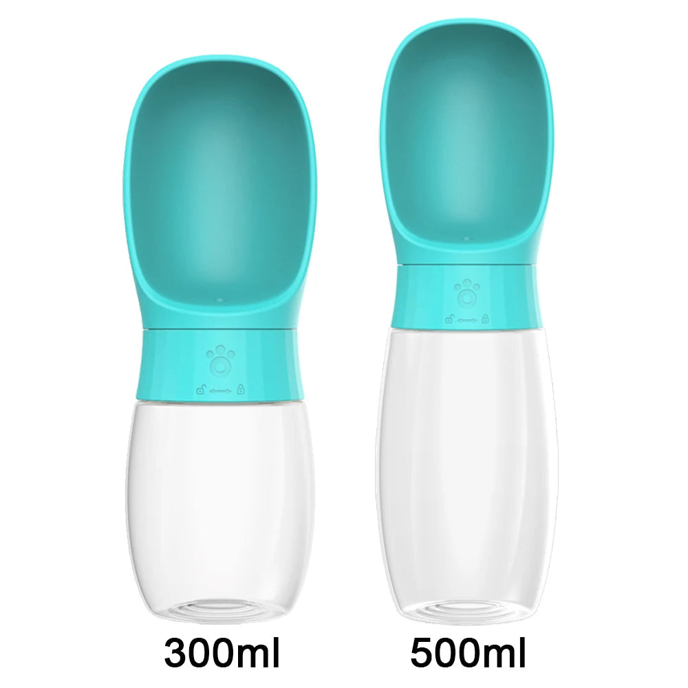 Garrafa de água portátil de 300ml 500ml para cães grandes, tigela de beber para cães pequenos, gatos, viagens, caminhadas, cachorros, dispensador de água para animais de estimação, copo para Labrador