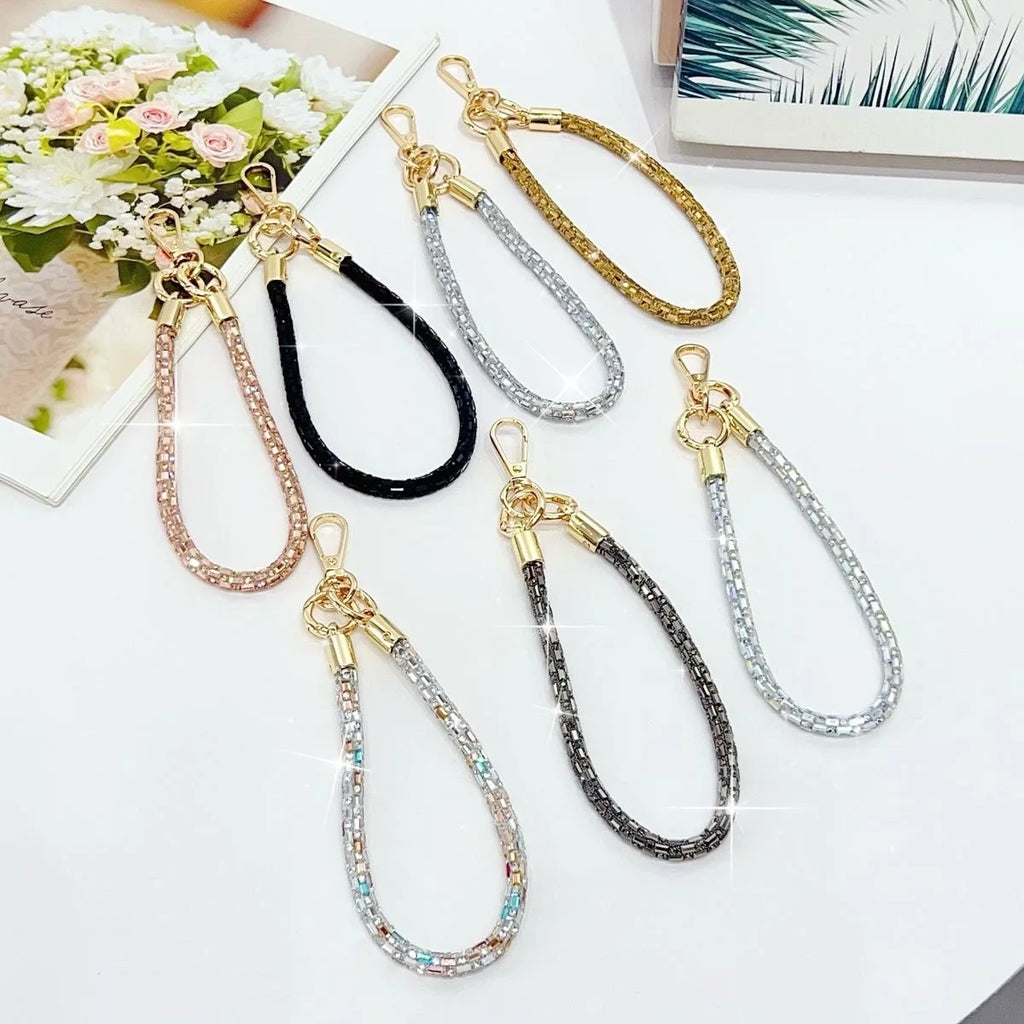 Cordão de telefone de cristal da moda high-end ins luxo