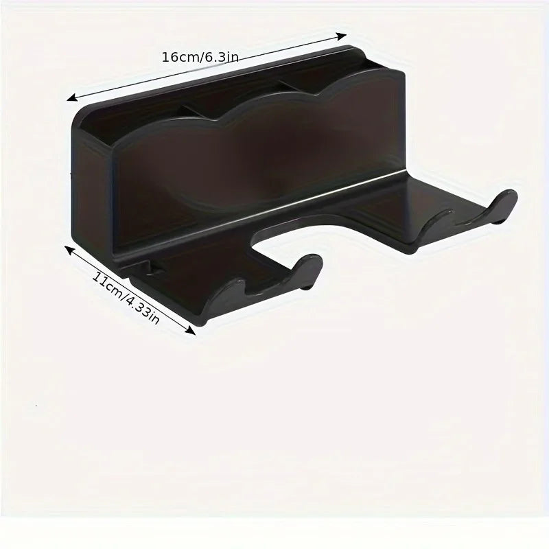 1pc rack de armazenamento de secador de cabelo, suporte de parede de banheiro não perfurado, armazenamento de duto de ar do banheiro