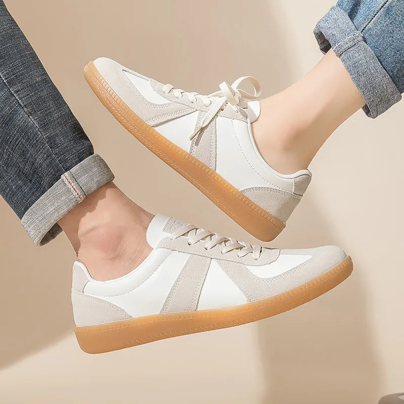 Tênis Unissex Estilo Maison Margiela Calçados Casuais Brancos