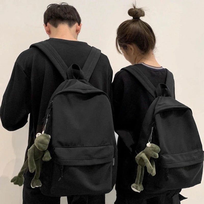 Mochila estudantil de grande capacidade para homens e mulheres