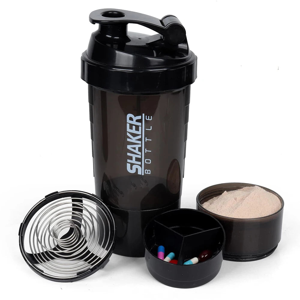 Garrafa De 3 Camadas Shaker Powder sheikeira