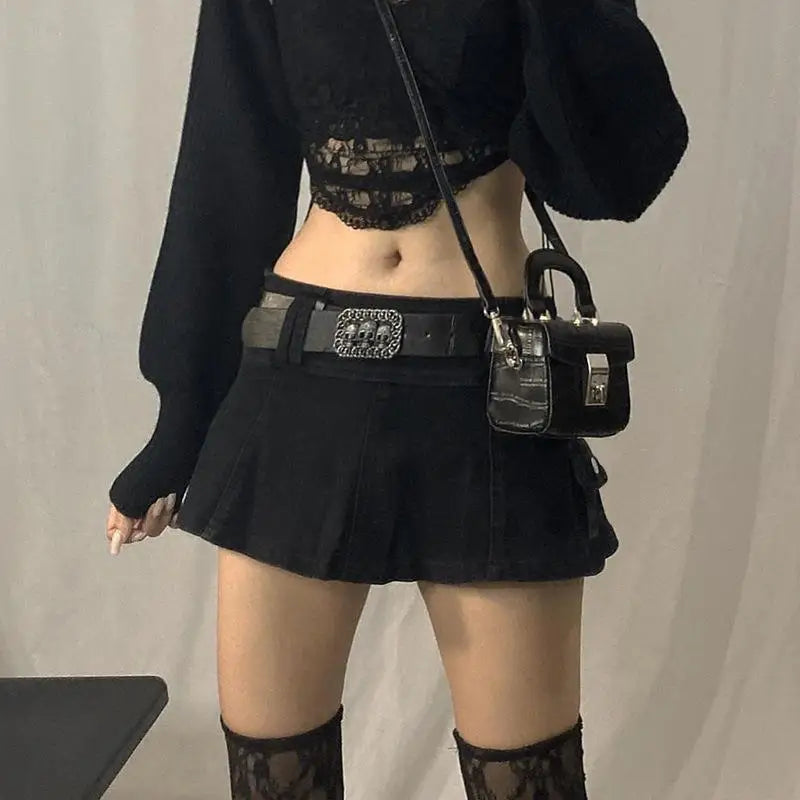 saia branca feminina cintura baixa y2k