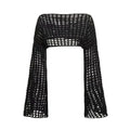 Cropped de malha para mulheres, Top de praia