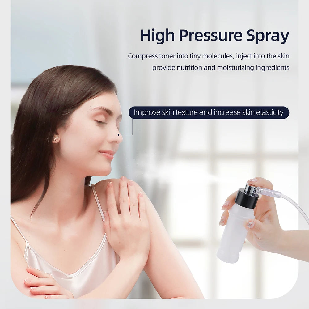 Foreverlily-Diamante Facial Peeling Máquina Uso Doméstico Profissional Microdermoabrasão Nano Spray De Água