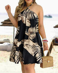 Vestido floral estampado halter pescoço boho sem costas vestido halter para primavera verão roupas femininas