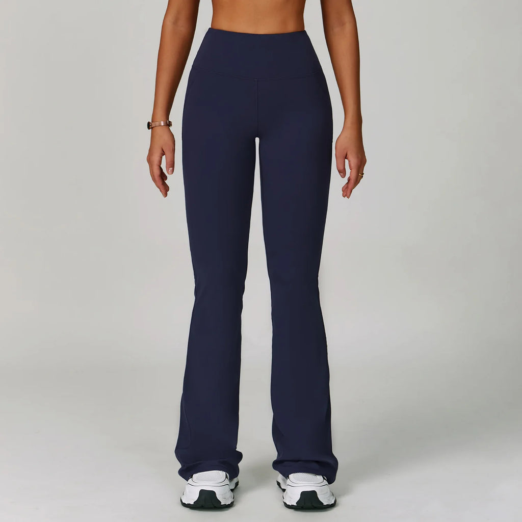 Calças de perna larga mulheres fitness legging