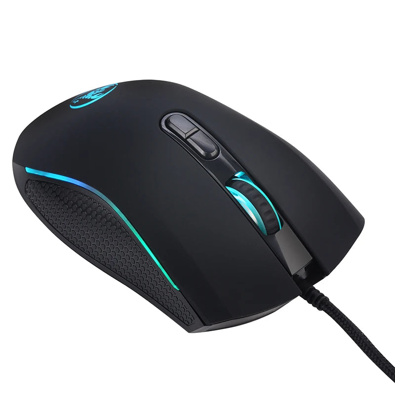 mouse gamer com fio gamer 7 botões 3200dpi led óptico usb