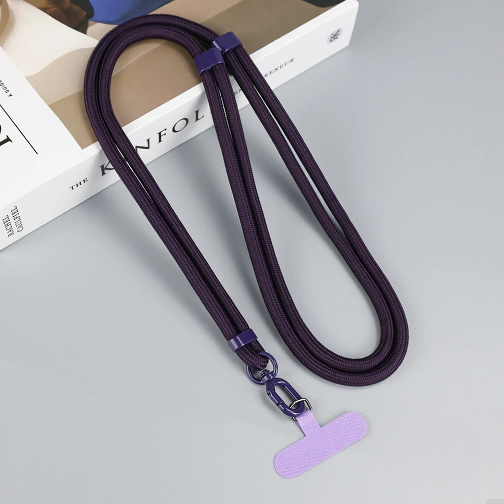 Cordão universal para telefone, colar crossbody, alça ajustável para iphone
