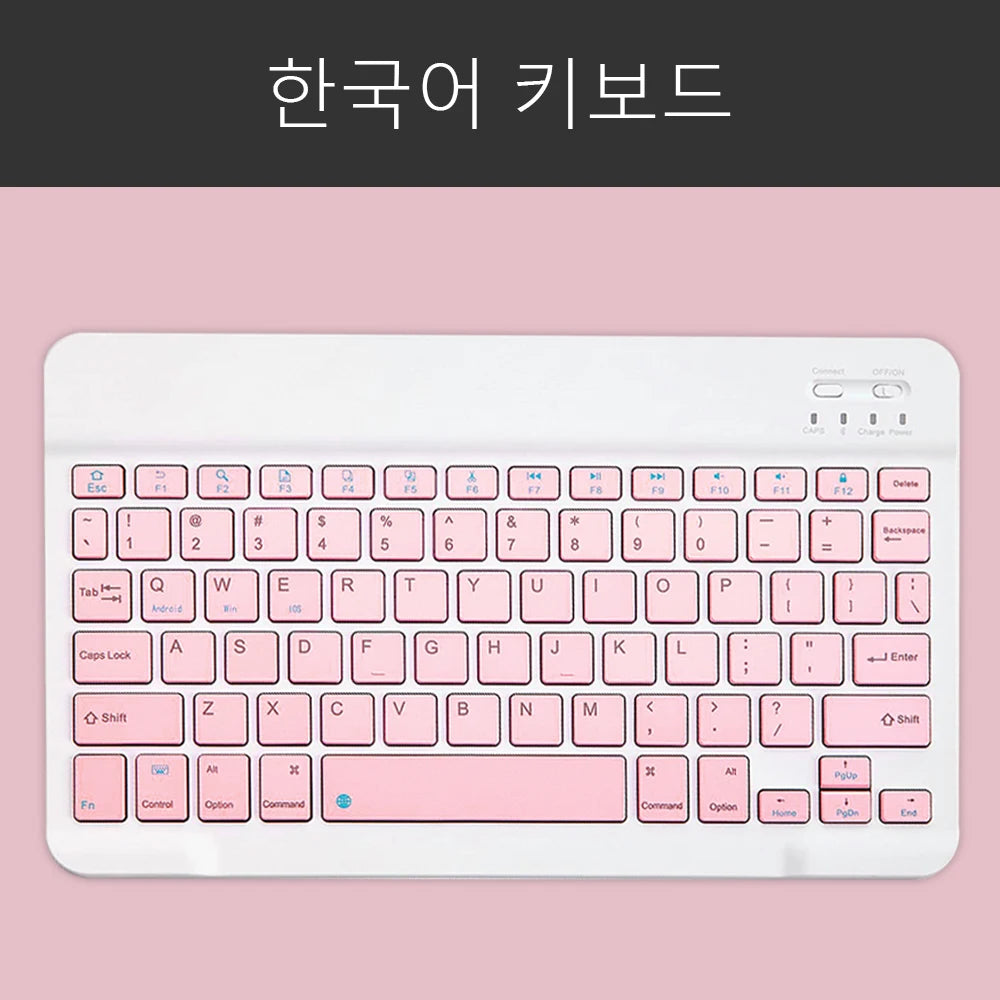 Teclado sem fio rosa e mouse Para ios windows bluetooth